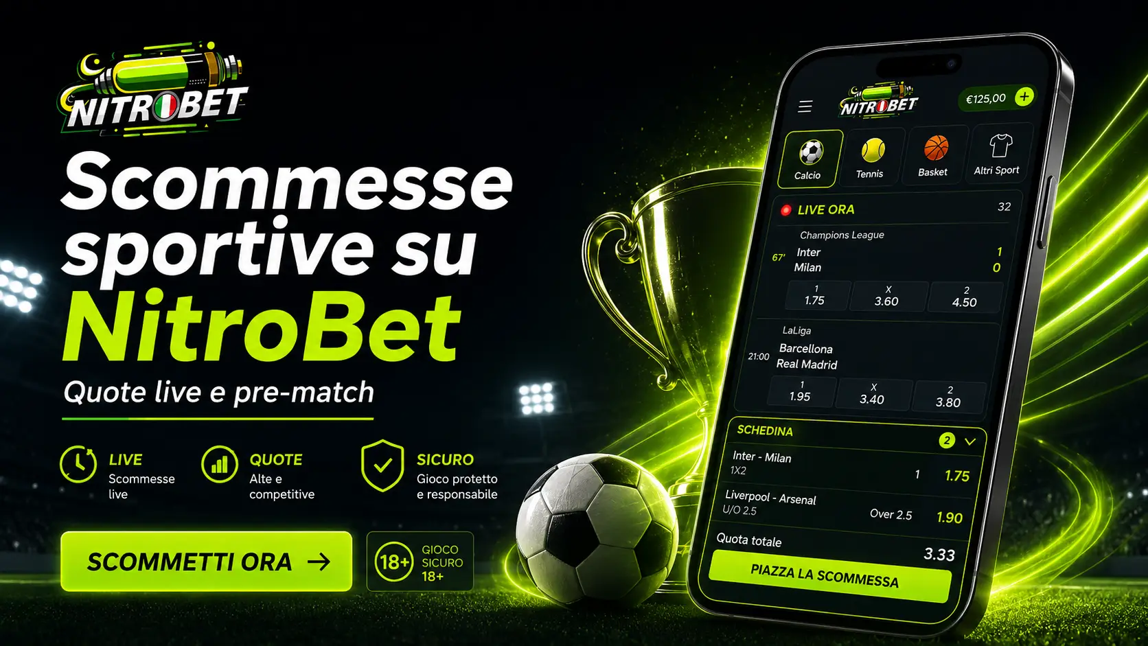 Scommesse sportive su NitroBet
